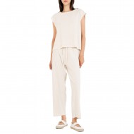 Philosophy Trousers Loose Terry-Ecru