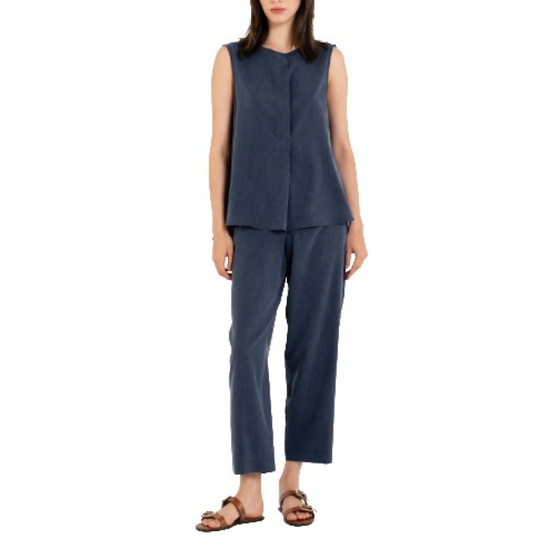 Philosophy Trousers Loose Washed Tencel-Blue Philosophy Trousers Loose Washed Tencel-Blue