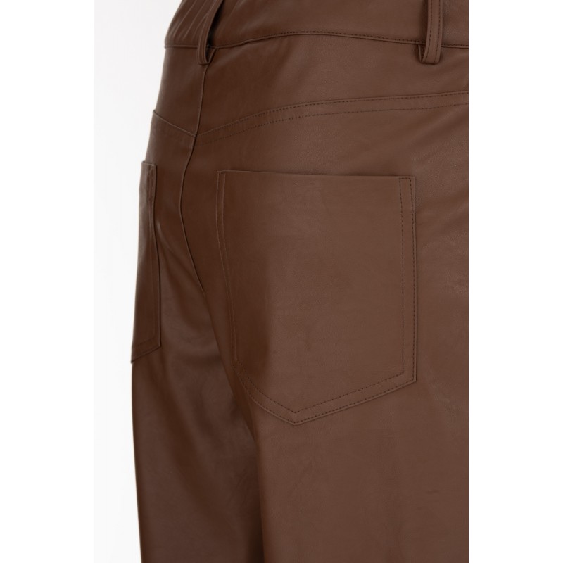 Philosophy Trousers Regular Leather-Brown Philosophy Trousers Regular Leather-Brown