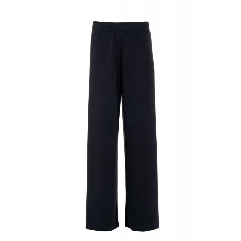 Philosophy Trousers Wide Leg Heavy Rib Sandwashed-Black Philosophy Trousers Wide Leg Heavy Rib Sandwashed-Black