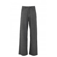 Philosophy Trousers Twill Fade Out Wide Leg-Anthracite