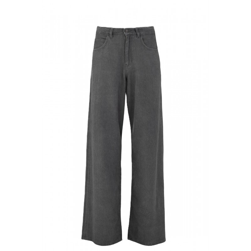 Philosophy Trousers Twill Fade Out Wide Leg-Anthracite Philosophy Trousers Twill Fade Out Wide Leg-Anthracite
