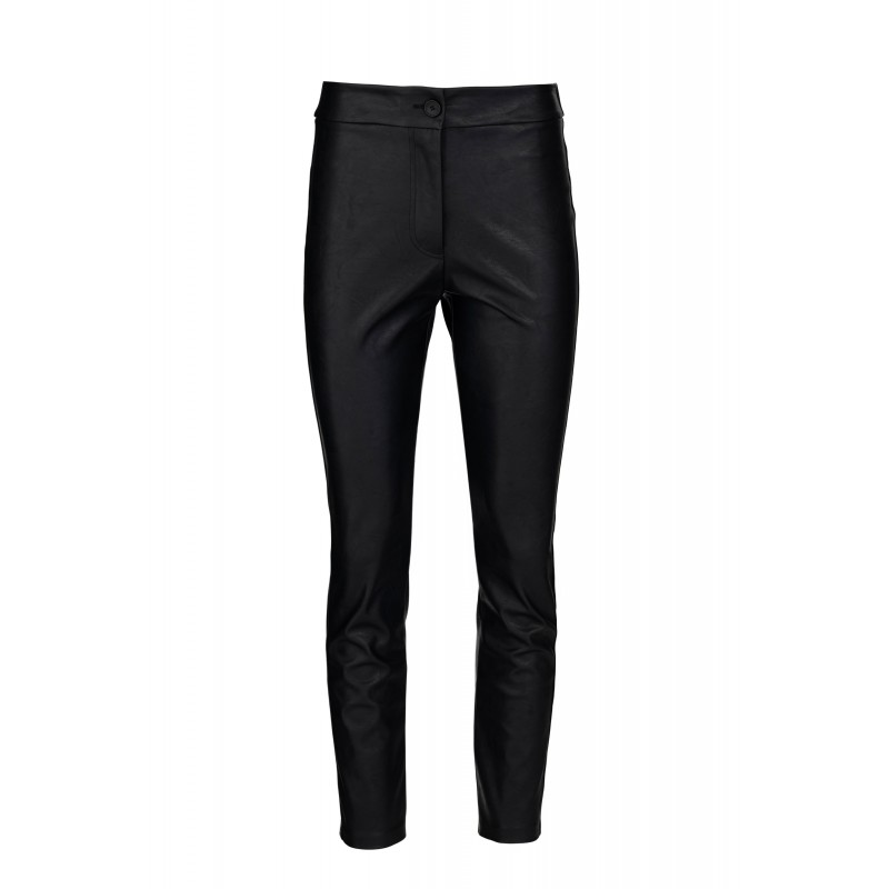 Philosophy Trousers Slim Fit Leather-Black Philosophy Trousers Slim Fit Leather-Black