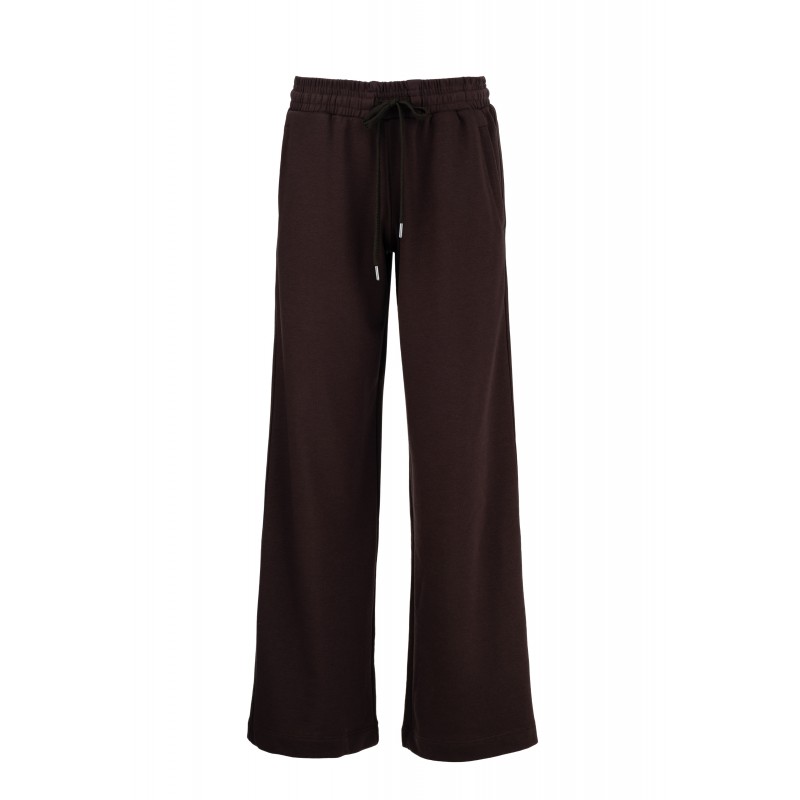 Philosophy Sweatpants Wide Leg-Brown