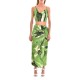 Milkwhite Printed Glossy Top-Ocean Green