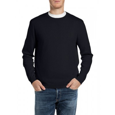 Replay Sweater Crew Neck-Blue