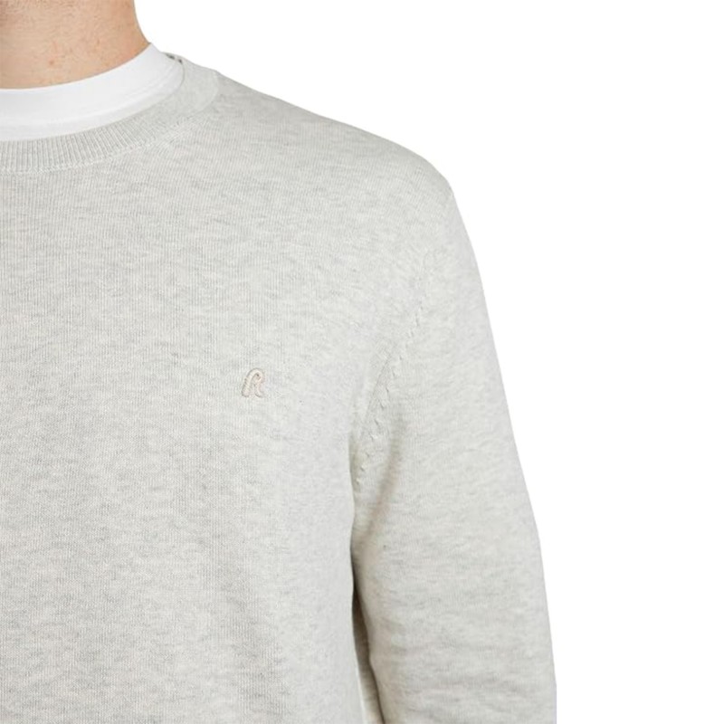 Replay Sweater Crew Neck-Light Beige Melange Replay Sweater Crew Neck-Light Beige Melange