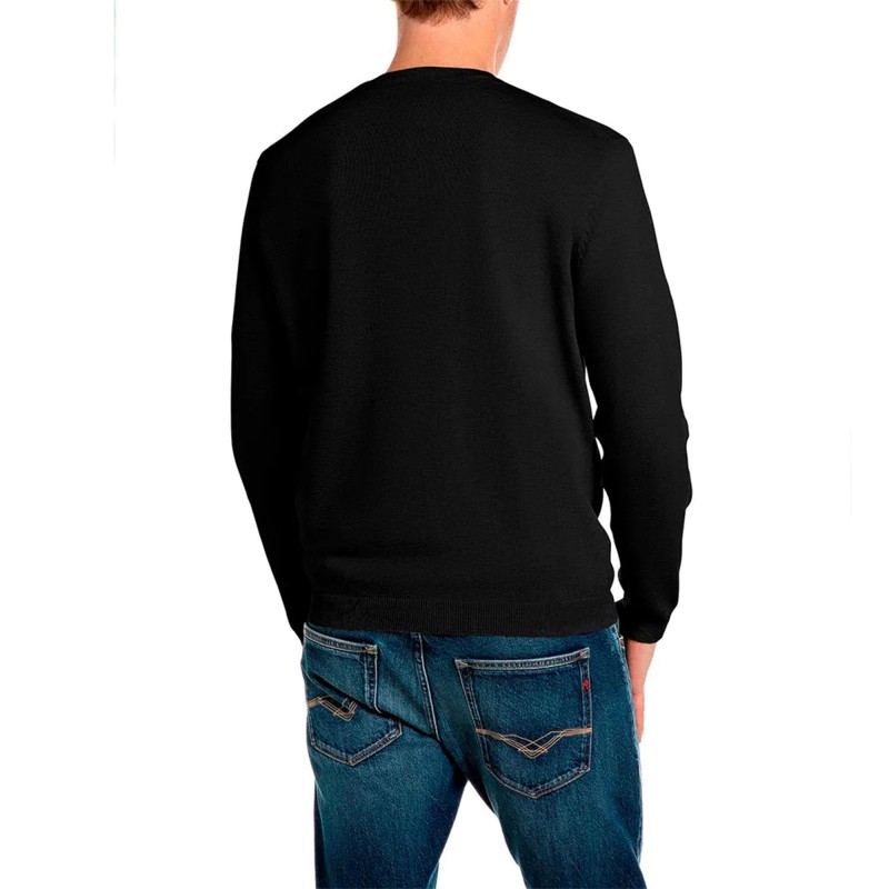 Replay Sweater Crew Neck-Black