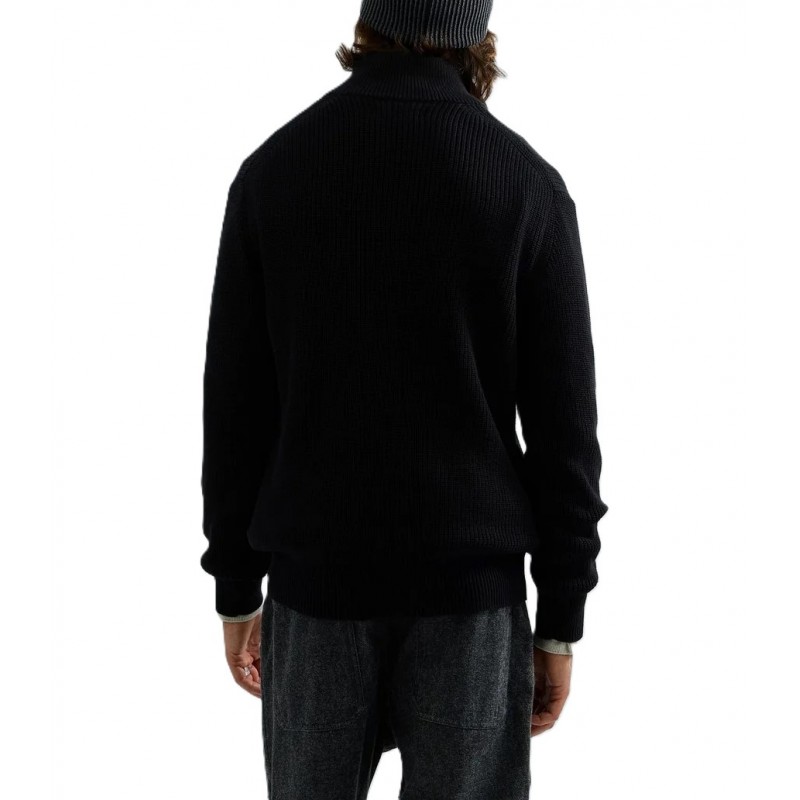 Replay Sweater Short Zip-Black