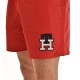 Tommy Hilfiger Monogram Mid Length Swimshorts-Primary Red Tommy Hilfiger Monogram Mid Length Swimshorts-Primary Red