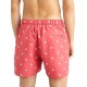 Tommy Hilfiger Monogram Mid Length Swimshorts-Deep Crimson Fruit
