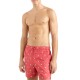 Tommy Hilfiger Monogram Mid Length Swimshorts-Deep Crimson Fruit
