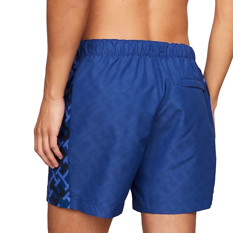 Tommy Hilfiger Medium Drawstring Swimshorts With Print-Reactive Monogram DS