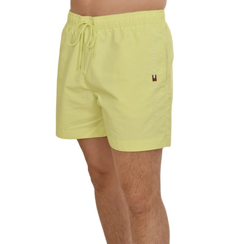 Tommy Hilfiger Medium Drawstring Logo Swimshorts-Faded Lime