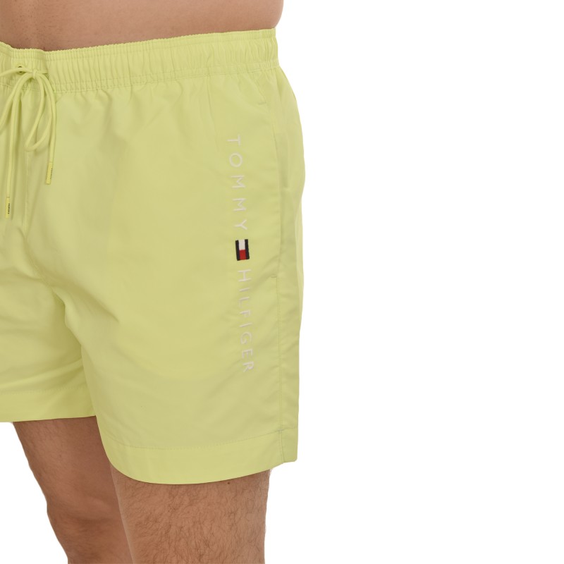 Tommy Hilfiger Medium Drawstring Logo Swimshorts-Faded Lime