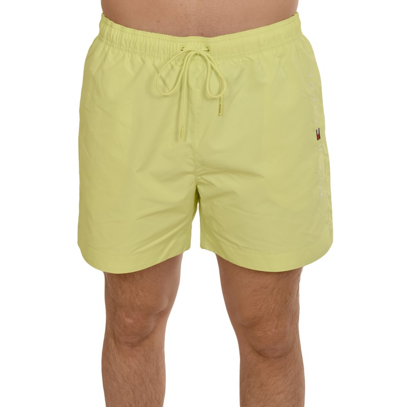 Tommy Hilfiger Medium Drawstring Logo Swimshorts-Faded Lime