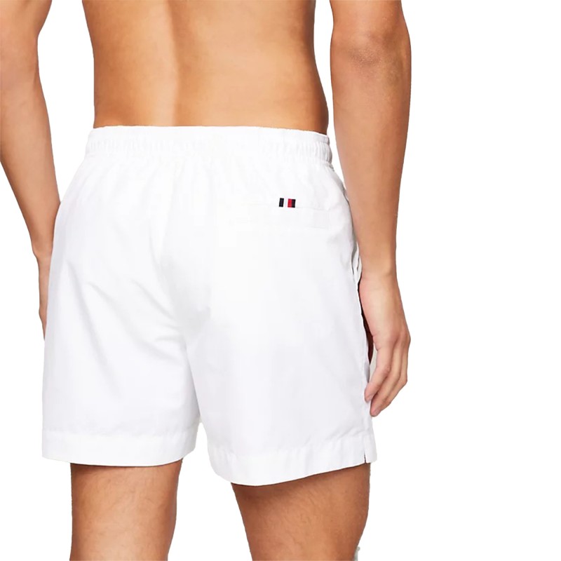 Tommy Hilfiger Medium Drawstring Swimshorts-TH Optic White