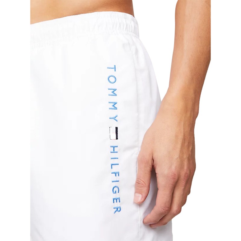 Tommy Hilfiger Medium Drawstring Swimshorts-TH Optic White