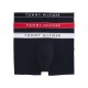 Tommy Hilfiger Set of 3 Pack Trunks With Logo On The Elastic-Th Wht/ Med Red/ Dsrt Sky
