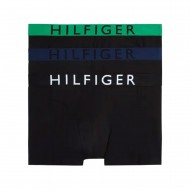 Tommy Hilfiger 3-Pack Trunk Contrast Waistband-Rdnt Grn/Nght Sky/Blk