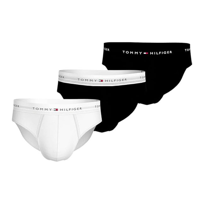 Tommy Hilfiger Slip 3P Brief DTM-Th Wht/Th Wht/Blk