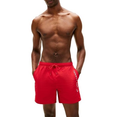 Tommy Hilfiger Drawstring Medium Zip Pocket-Medium Red