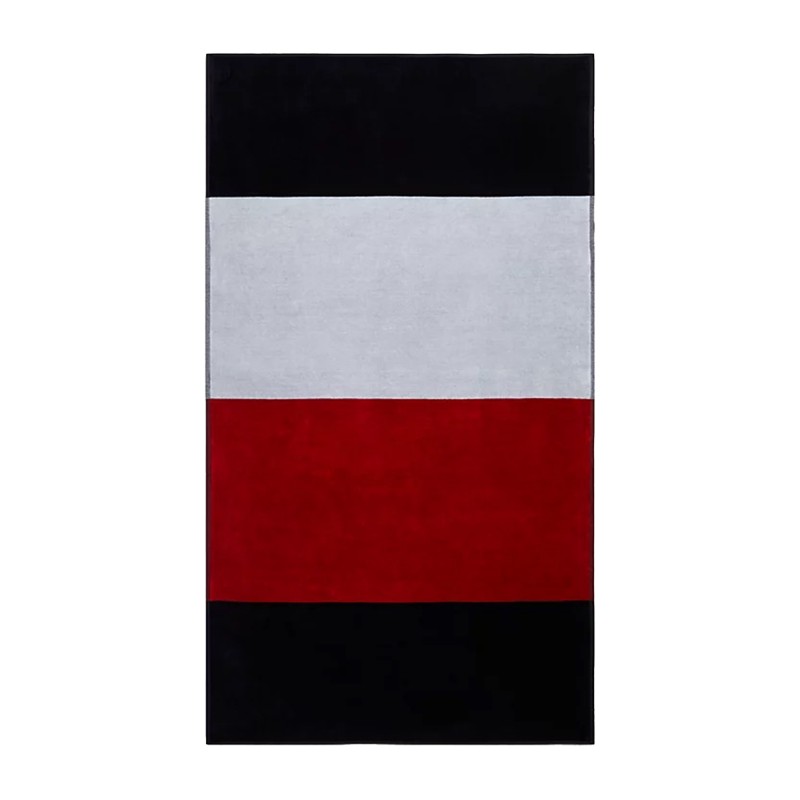 Tommy Hilfiger Towel With Flag Logo Monotype-Desert Sky/White/Red