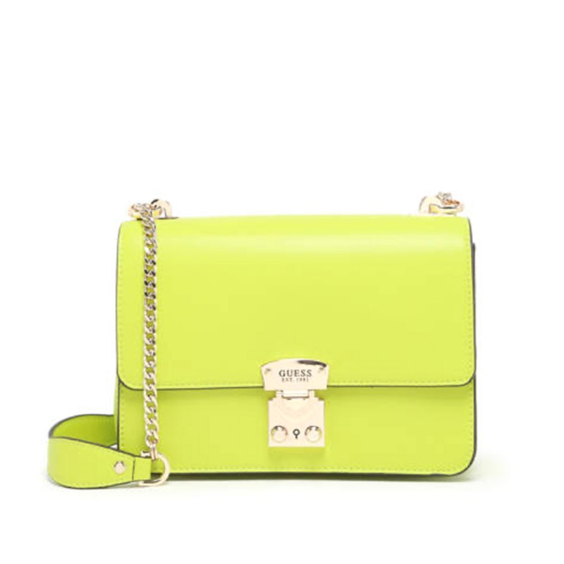 Guess Eliette Solid Colour Mini Crossbody Bag-Chartruese Guess Eliette Solid Colour Mini Crossbody Bag-Chartruese