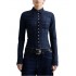 Replay Shirt Denim Bustier-Dark Blue