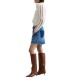 Replay Sweatshirt With Zip Cropped-Eggnog Replay Sweatshirt With Zip Cropped-Eggnog