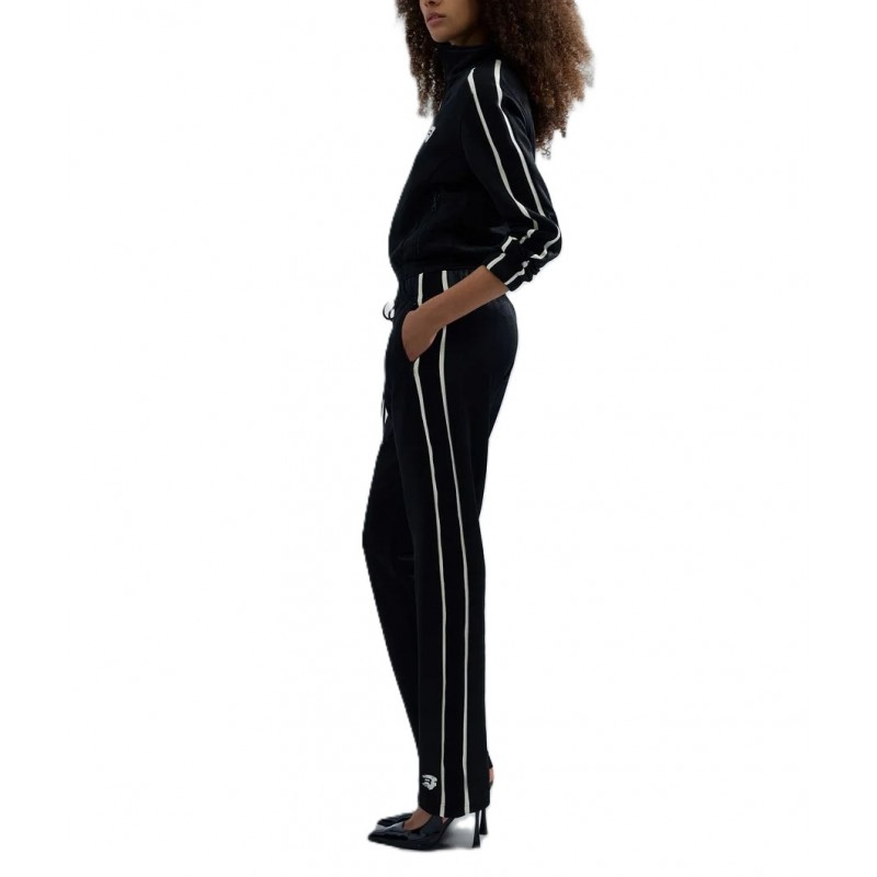 Replay Tracksuit Bottoms Satin Finish-Black Replay Tracksuit Bottoms Satin Finish-Black