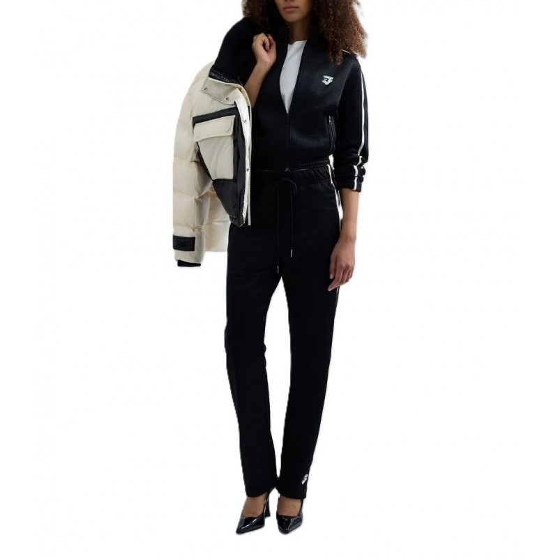 Replay Tracksuit Bottoms Satin Finish-Black Replay Tracksuit Bottoms Satin Finish-Black