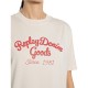 Replay T-Shirt Boxy Fit Logo Print-Eggnog