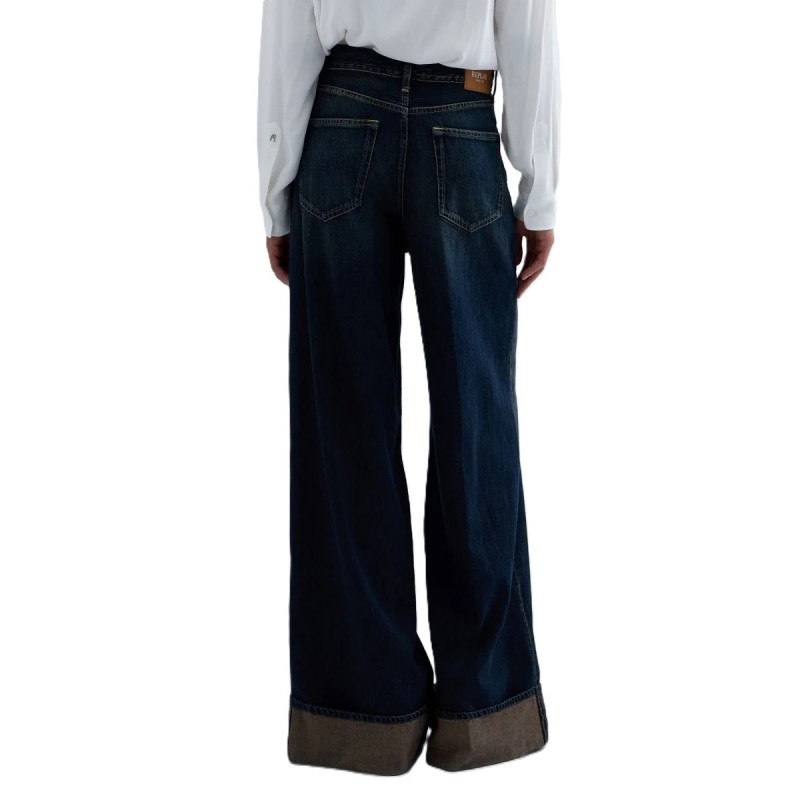 Replay Jeans Nalaja Wide Leg-Dark Blue Replay Jeans Nalaja Wide Leg-Dark Blue