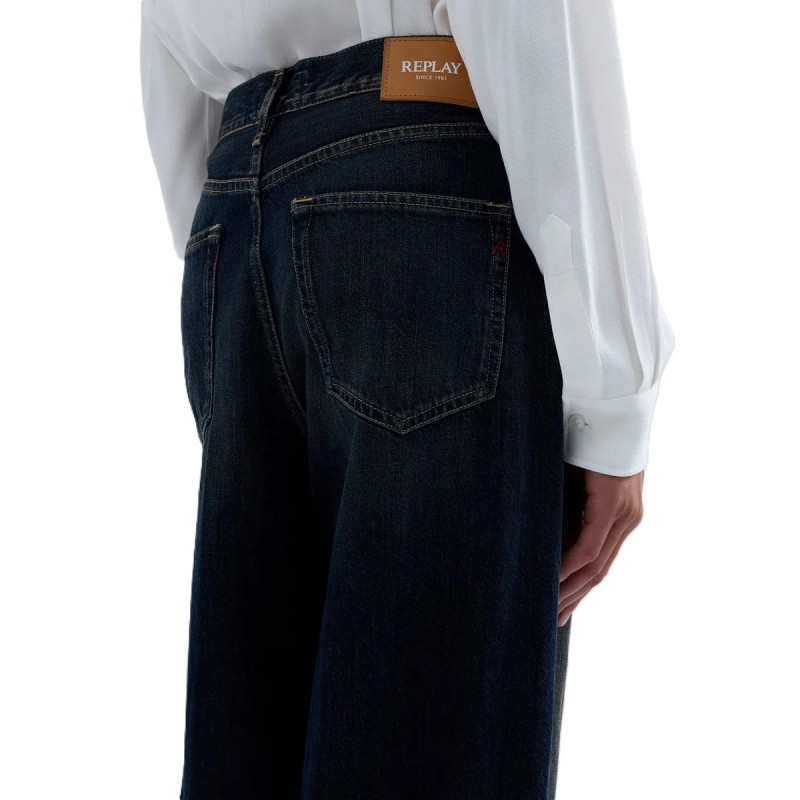 Replay Jeans Nalaja Wide Leg-Dark Blue Replay Jeans Nalaja Wide Leg-Dark Blue