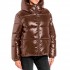 Replay Jacket Padded In Pearl Finish-Brown
