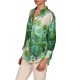 Replay Relaxed Fit Shirt In Poplin-Vibrant Green