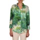 Replay Relaxed Fit Shirt In Poplin-Vibrant Green