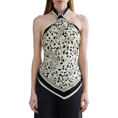 Replay Top Bandanna Print-Butter/Black