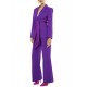MyT Long Crepe Trousers-Purple
