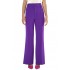 MyT Long Crepe Trousers-Purple