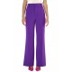 MyT Long Crepe Trousers-Purple