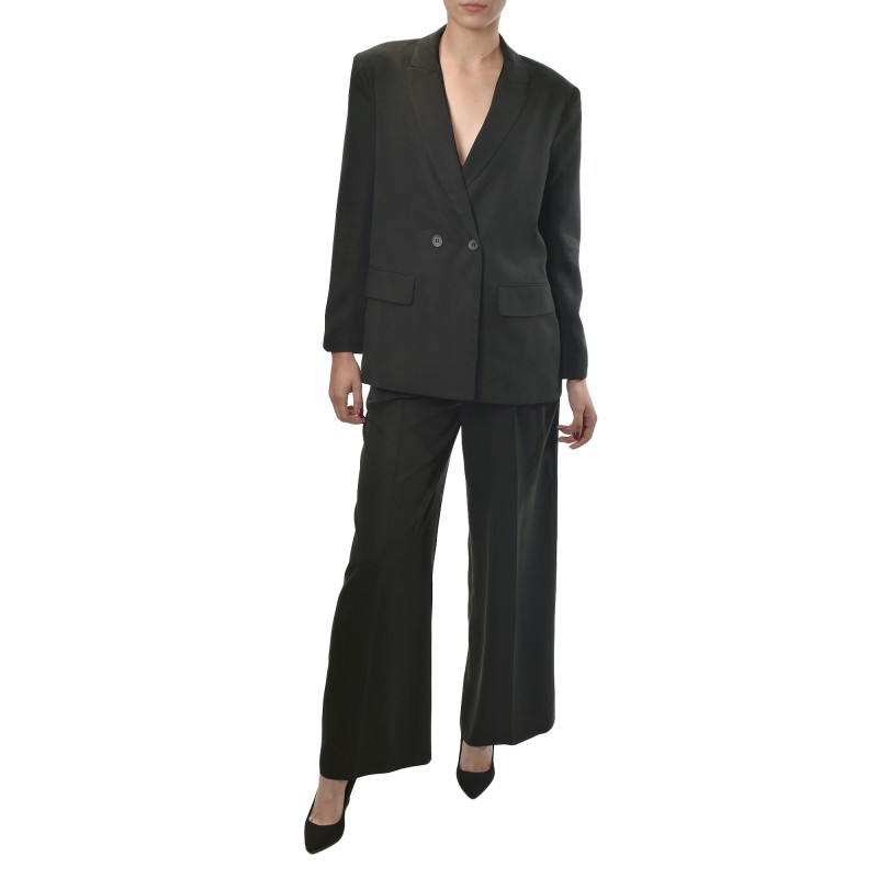 Milla Double Breasted Classy Blazer-Black