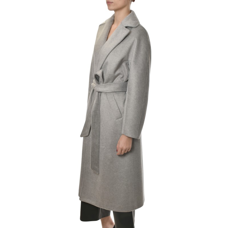 Milla Long Belted Coat-Grey Milla Long Belted Coat-Grey