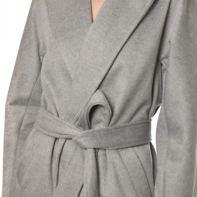 Milla Long Belted Coat-Grey Milla Long Belted Coat-Grey