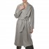 Milla Long Belted Coat-Grey
