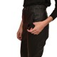 MyT Faux Leather Trousers-Black