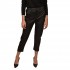 MyT Faux Leather Trousers-Black