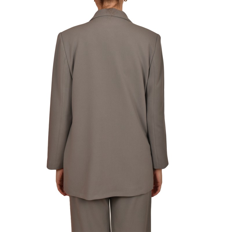 MyT Double Breasted Blazer-Grey