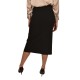 MyT Skirt With Slit-Black